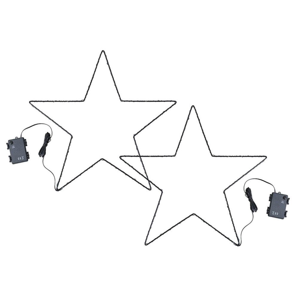 2 Pack Black Outdoor Decorative Light