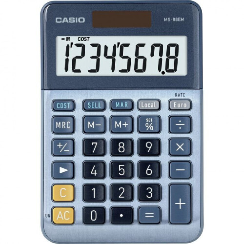 Casio Casio MS-88EM calculator Desktop Display Blue