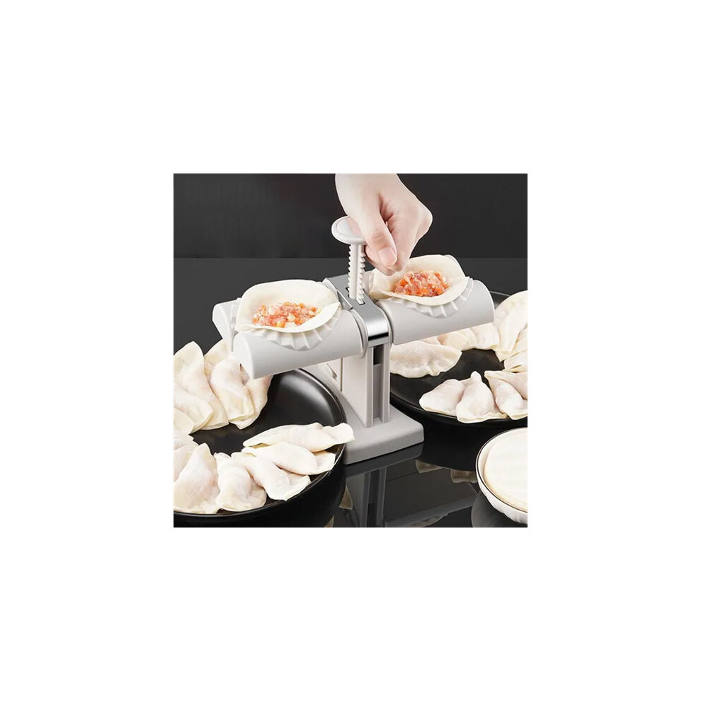 Dumpling Maker Double Head Press Type Automatic Dumpling Machine