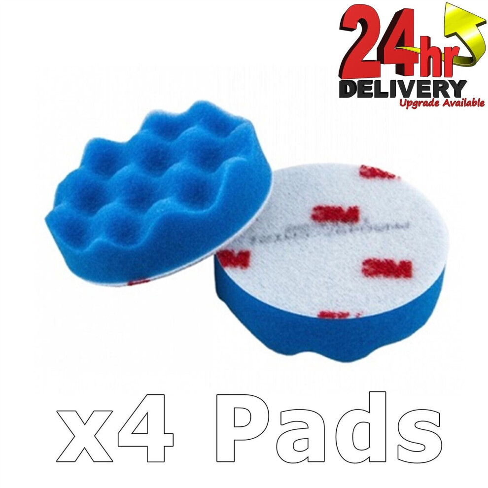 3M Prefect-It III Ultrafine SE High Gloss Blue Foam Car Polishing Pads 3 75mm