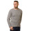 (Silver, L) Malay New Mens Chunky Cable Knit Pullover Jumper Thick Worm Winter Sweater 1