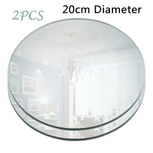 2PCS Acrylic Mirrors Sheets Wedding Cake Decoration Originality Paste Frameless Splicing Combination Wall Mirror Tiles 1