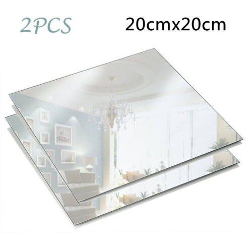 2PCS Acrylic Mirrors Sheets Wedding Cake Decoration Originality Paste Frameless Splicing Combination Wall Mirror Tiles 2