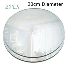 2PCS Acrylic Mirrors Sheets Wedding Cake Decoration Originality Paste Frameless Splicing Combination Wall Mirror Tiles