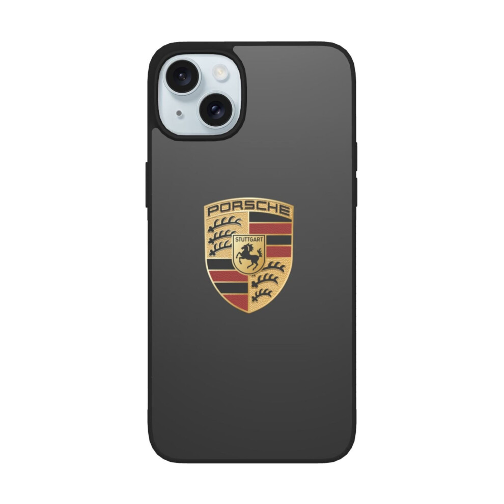 (iPhone 15 Plus (6.7 inch)) Porsche Logo iPhone 15 Case Organic Glass Case