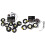 12V HID Bulbs Hide Away Emergency Hazard Warning Flash Strobe Light System Kit 4