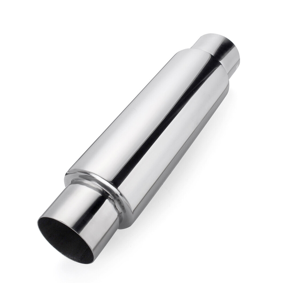Universal Turbo Exhaust Muffler Resonator 304 Stainless Steel 3 Inch Inelt 3 Inch Outlet 6900619284195