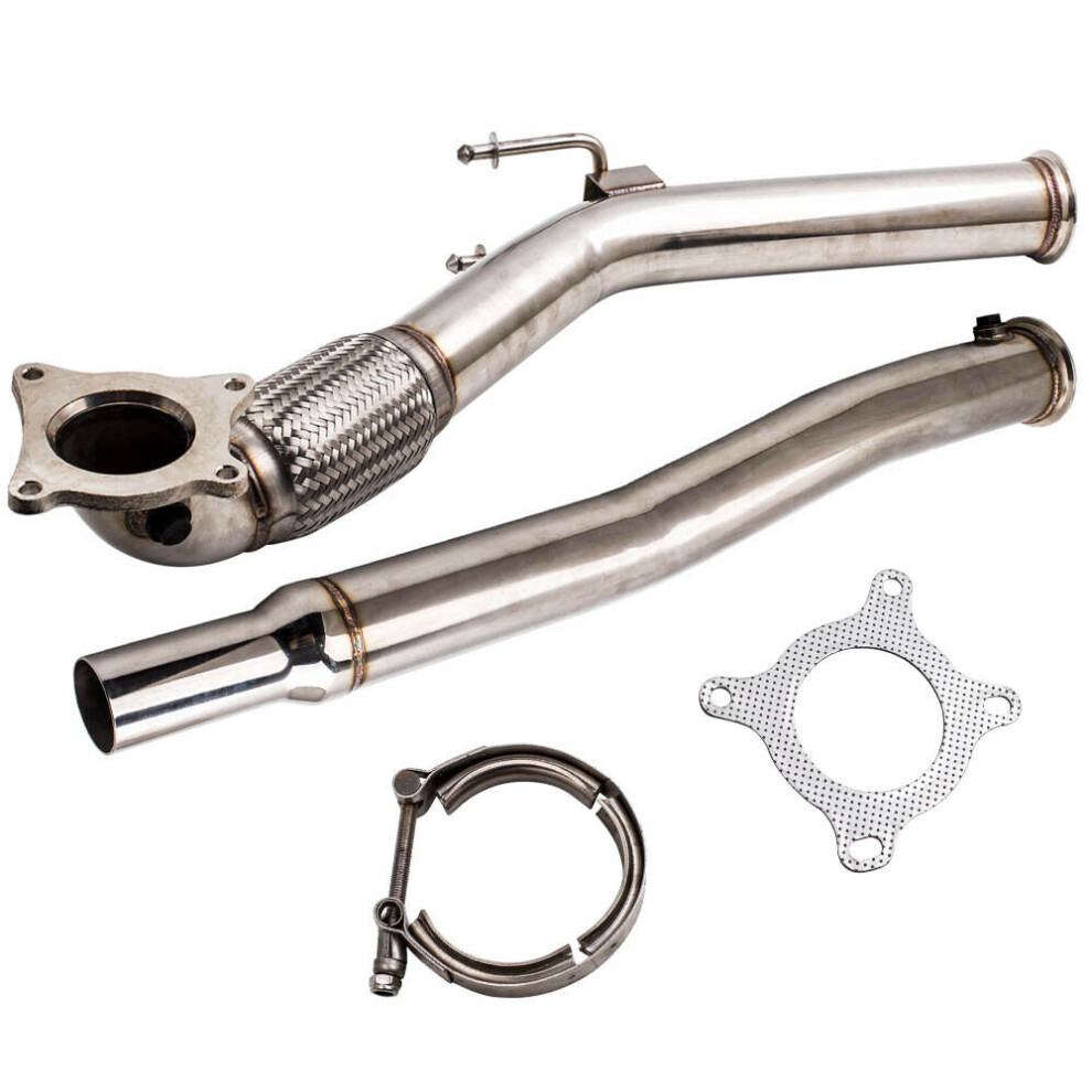 Stainless Steel Exhaust Muffler Decat Downpipe For Vw Golf Mk5 Mk6 2.0 Gti 2005-2012 6906139604932