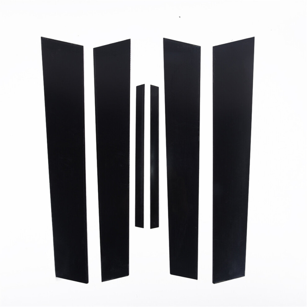 For Honda Civic 8Th 2006-2011 Glossy Door Window Pillar Posts Cover Trim Black 697143433460