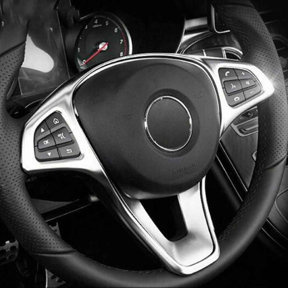 Plastic Steering Wheel Panel Trim Cover For Mercedes A B C E Gla Cla Glc Gls Gle Class W176 W246 W205 W213 W117 C117 X156 X253 W447 6039578533959