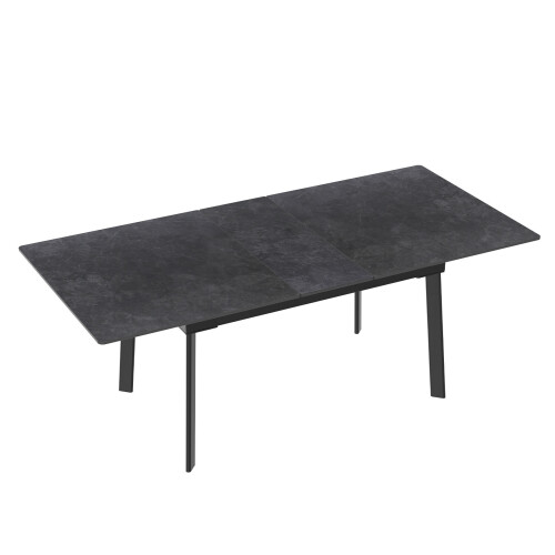 (Grey) Modern Rectangle Sintered Stone Dining Table