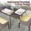 (Grey) Modern Rectangle Sintered Stone Dining Table 5