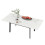 (White) Modern Rectangle Sintered Stone Dining Table 1