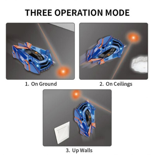 (Gravity Laserguided Wall Climbing Remote Control Cars, 360rotating