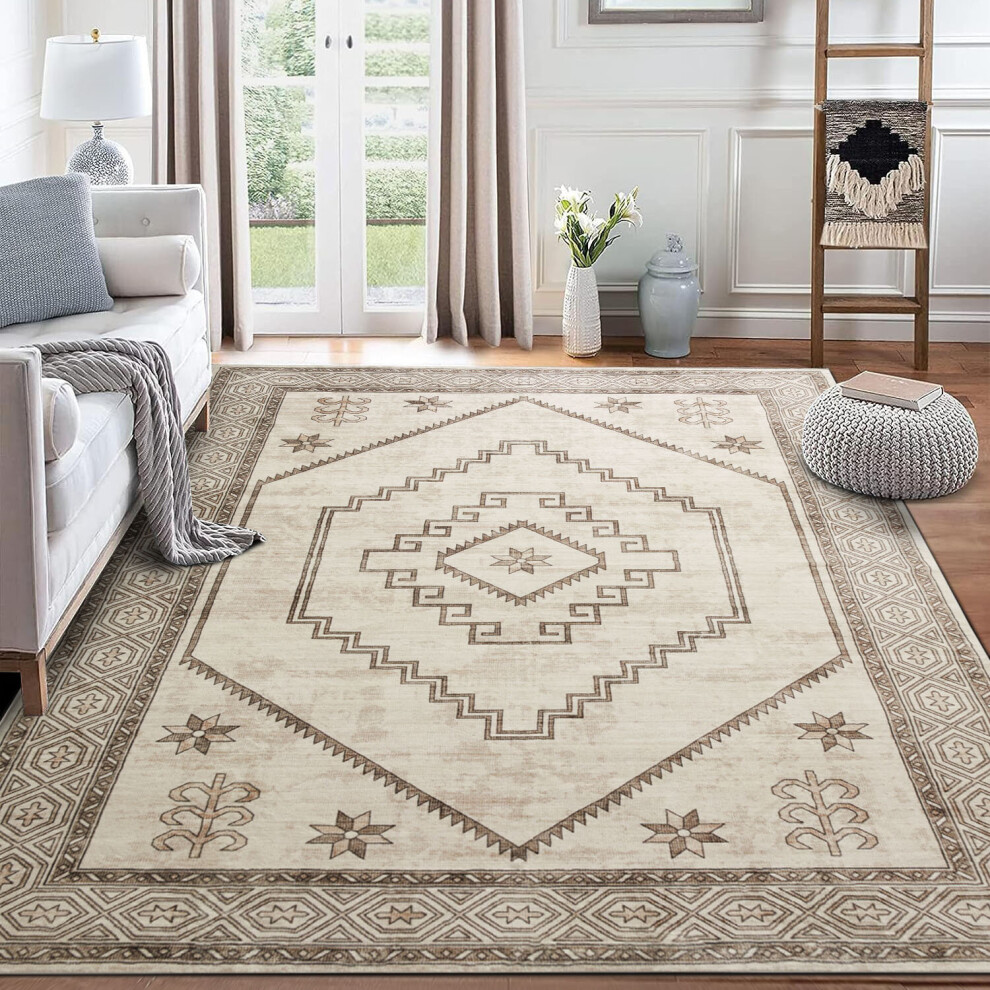 (160 x 230 cm (5 ft 2 in x 7 ft 2 in), Radiant) Traditional Large Rugs Indoor Outdoor Rug Carpets & Mats