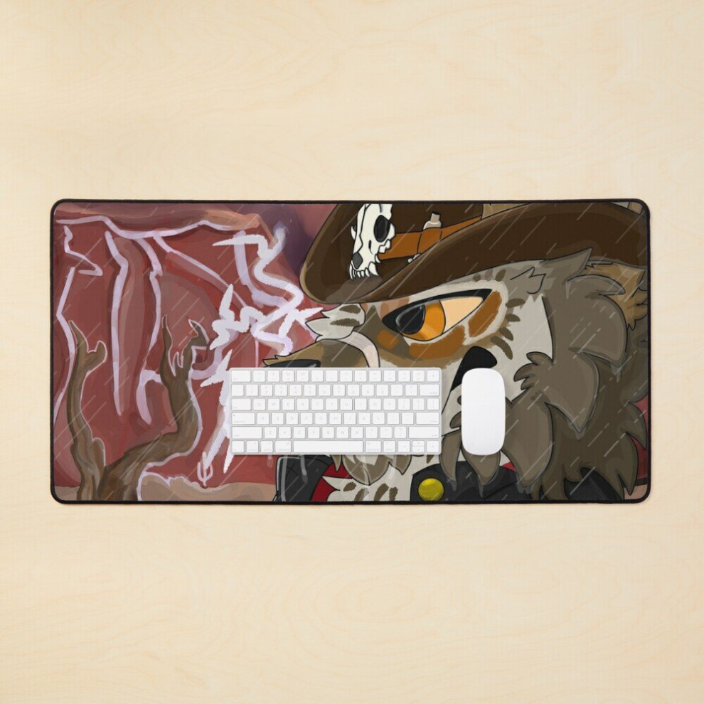 Desk Mat Cowboy Coyote Large Gaming Mouse Pad 35X16 Inch 7802738343472