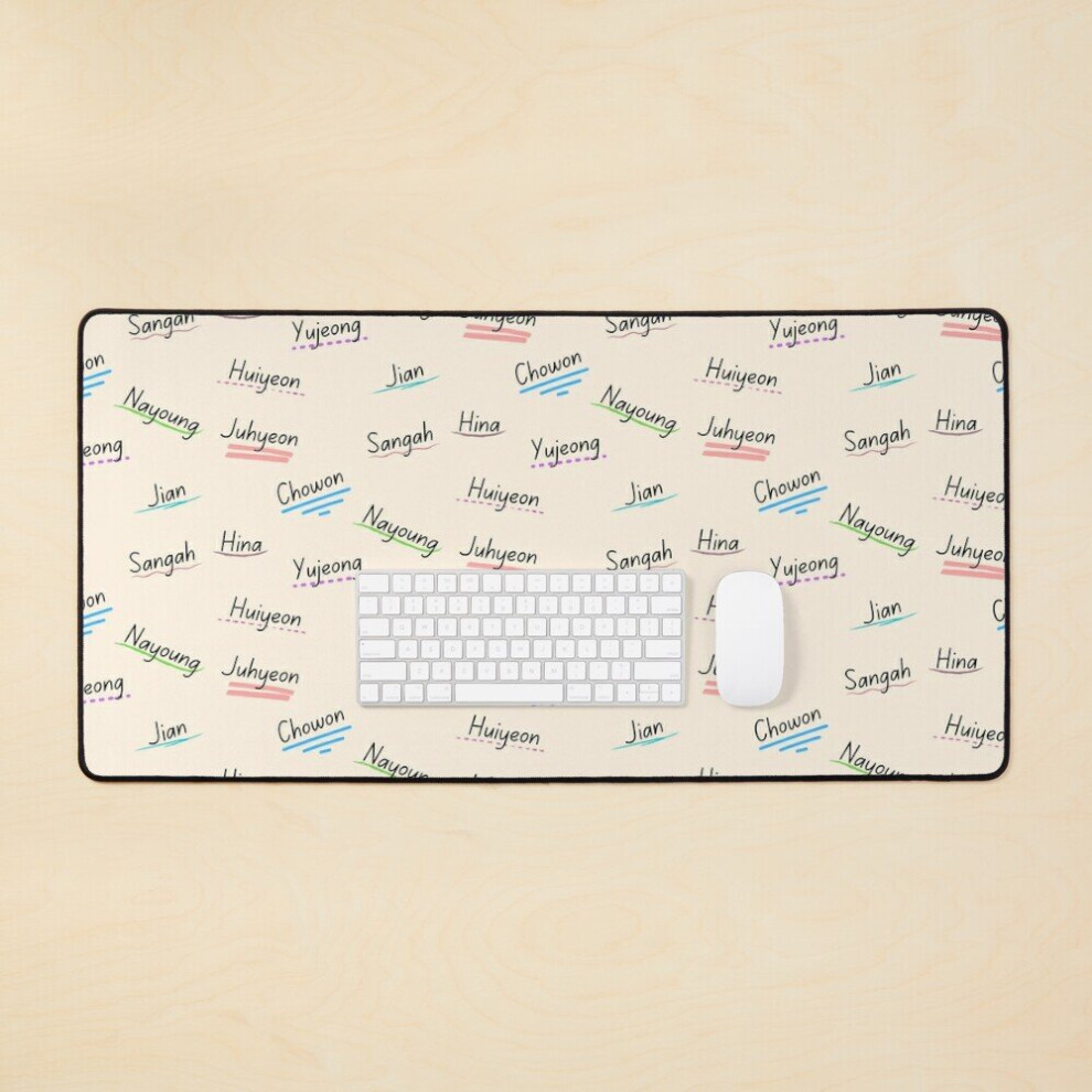 Desk Mat Lightsum Members Name Large Gaming Mouse Pad 35X16 Inch 7802738406351
