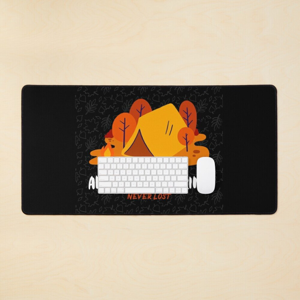 Desk Mat Always Exploring Never Lost Large Gaming Mouse Pad 35X16 Inch 7802738397314
