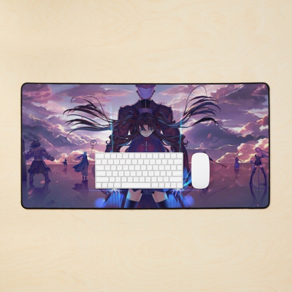 Desk Mat Fate-Stay Night Large Gaming Mouse Pad 35X16 Inch 7802738343434
