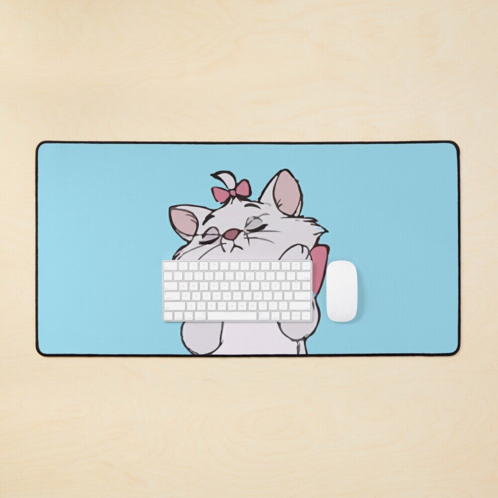 Desk Mat Marie - The Aristocats Large Gaming Mouse Pad 35X16 Inch 7802738349641