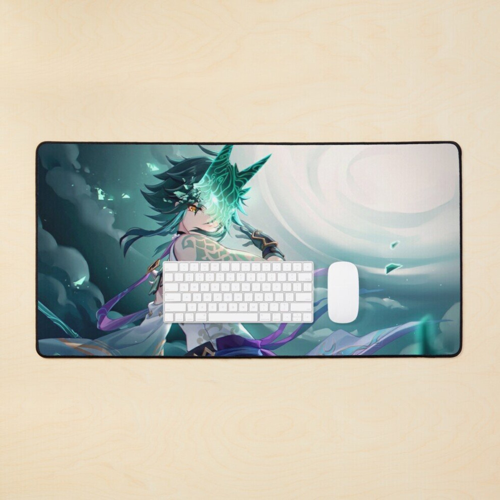 Desk Mat Xiao Genshin Impact Large Gaming Mouse Pad 35X16 Inch 7802738318869