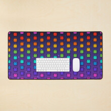 Desk Mat Stardew Valley Rainbow Junimos Large Gaming Mouse Pad 35x16 inch