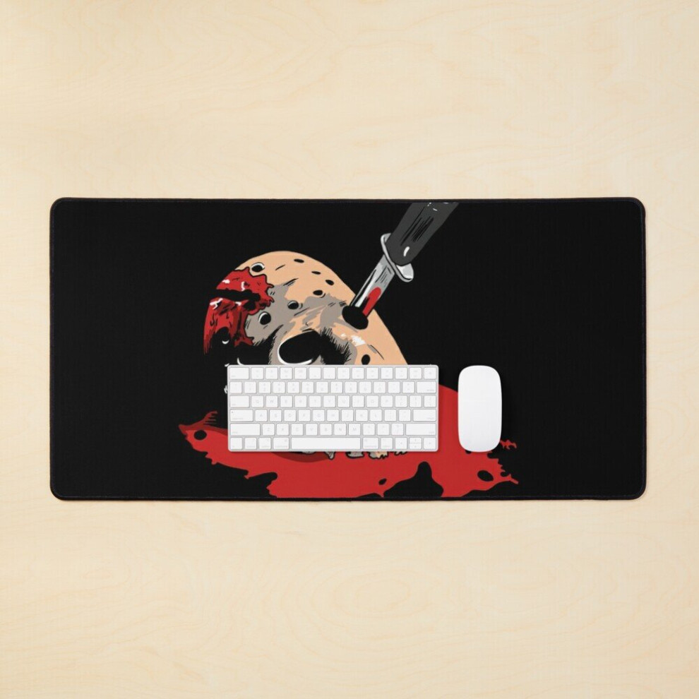 Desk Mat Jason Voorhees Mask Large Gaming Mouse Pad 35X16 Inch 7802738331318