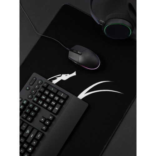 Desk Mat kali linux Logo white . Large Gaming Mouse Pad 35x16 inch 2