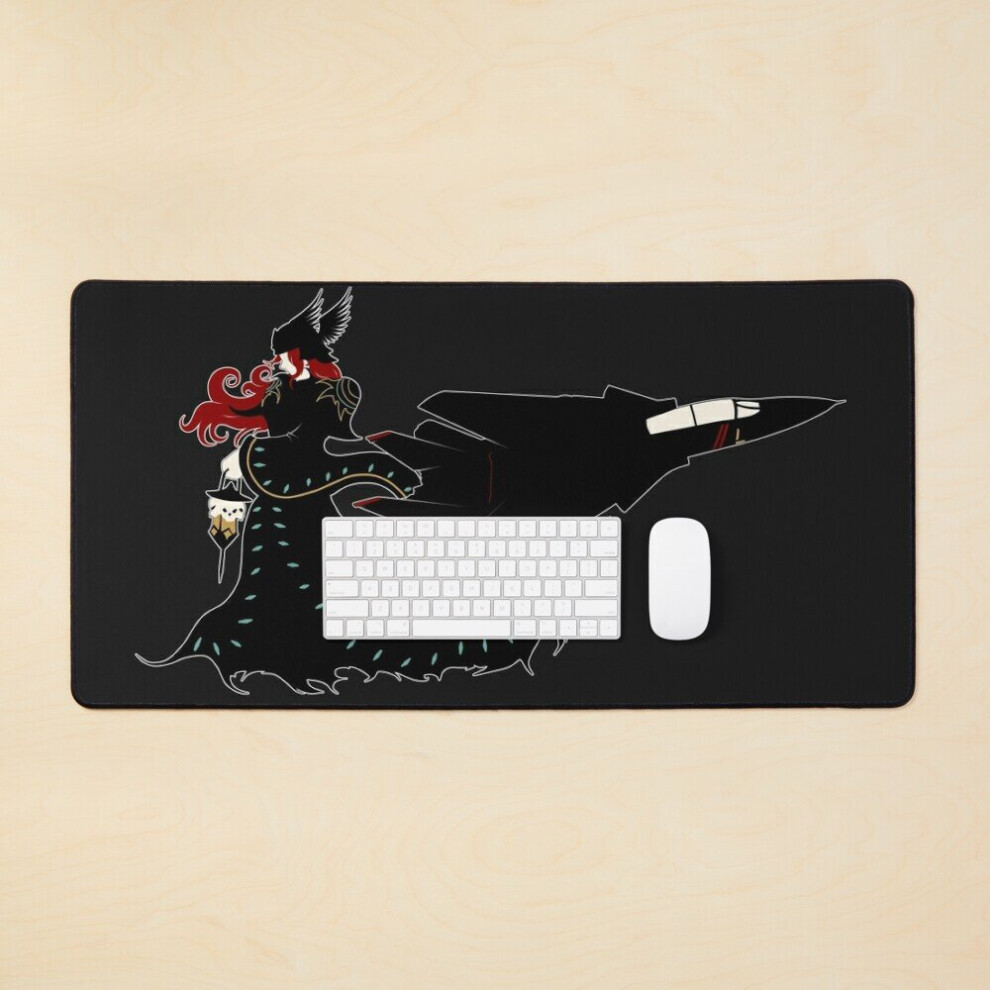 Desk Mat Ghost Of Razgriz Large Gaming Mouse Pad 35X16 Inch 7802738408386