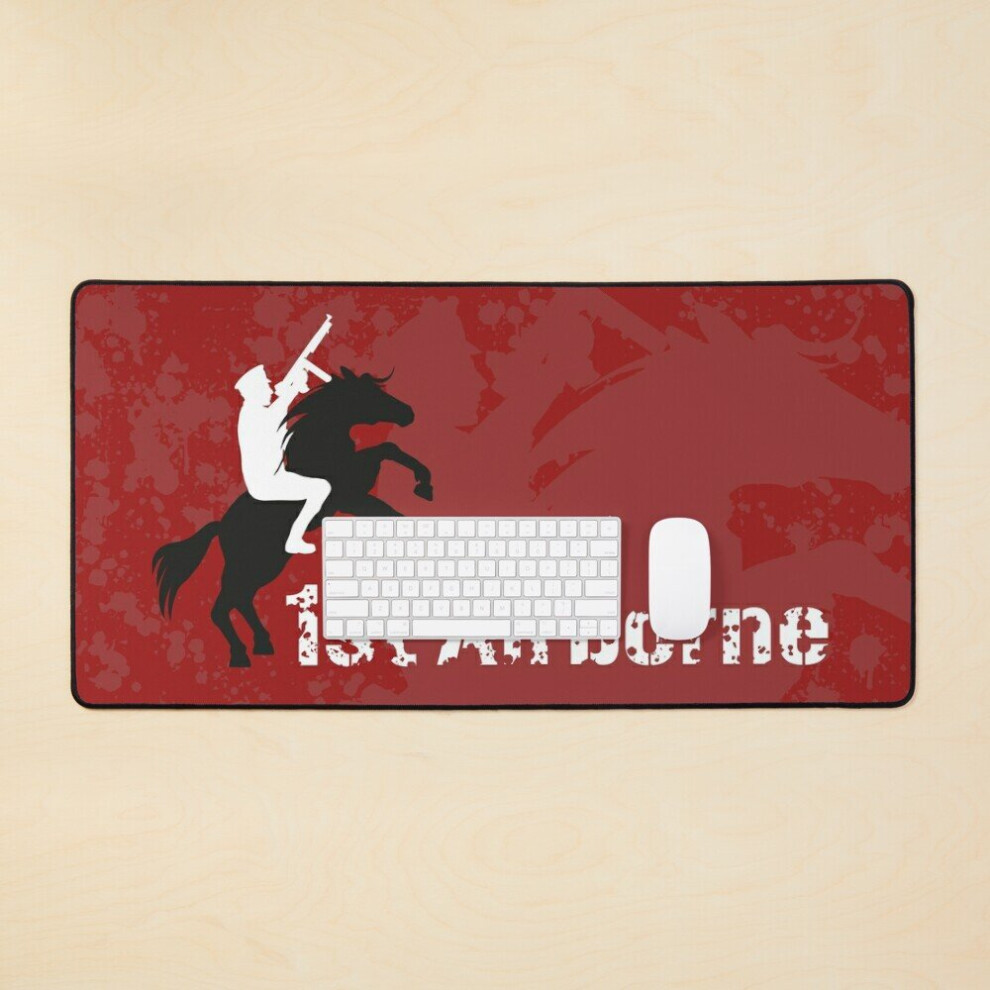 Desk Mat 1St Airborne Large Gaming Mouse Pad 35X16 Inch Red 7802738360608
