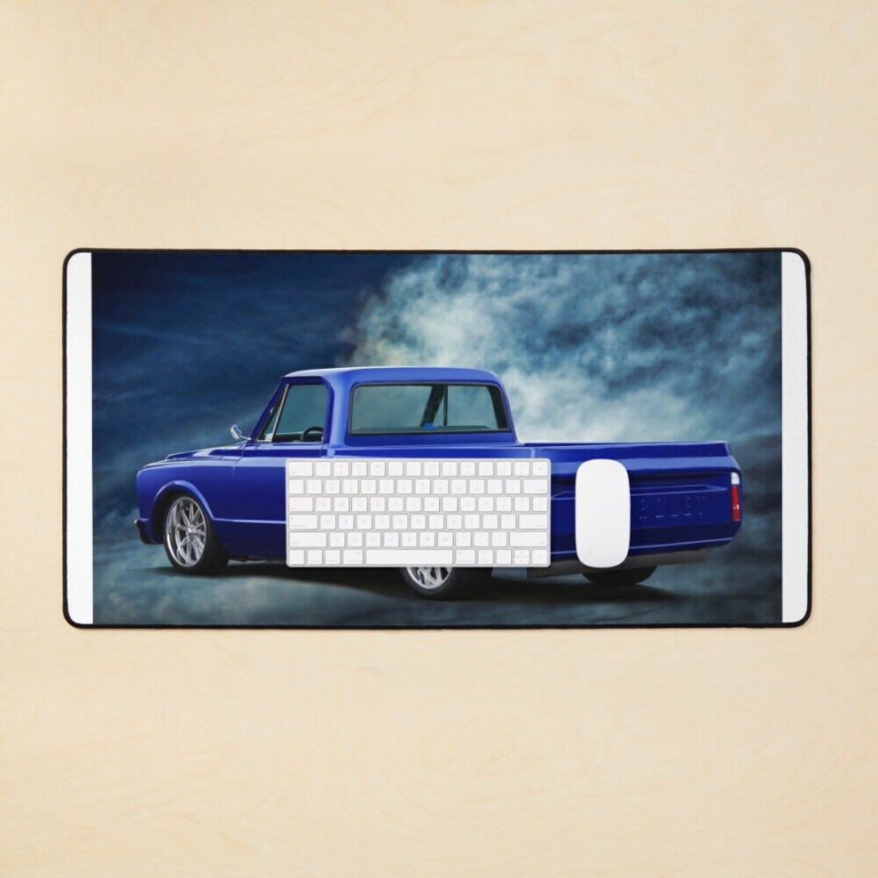 Desk Mat 1967 Chevrolet C10 Custom Pickup Large Gaming Mouse Pad 35X16 Inch 7802738353112
