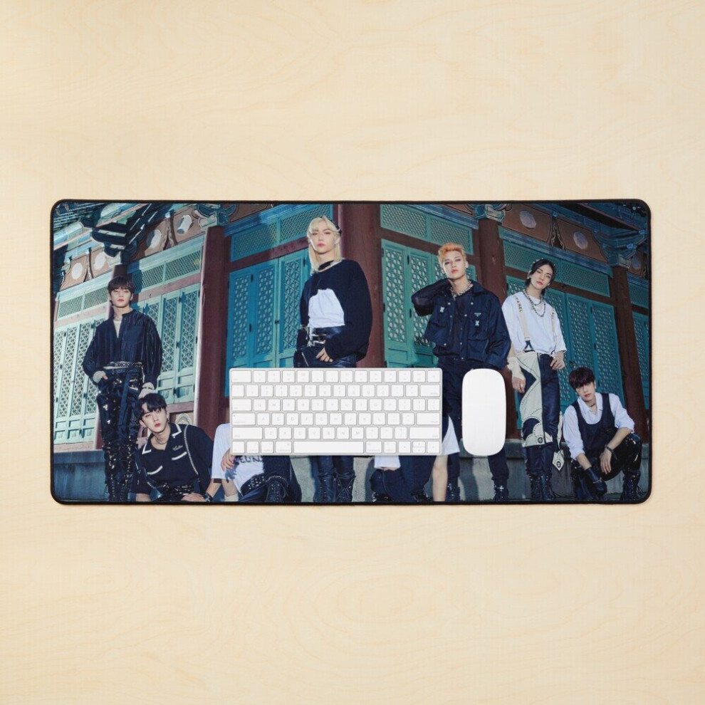 Desk Mat Stray Kids Not Easy Large Gaming Mouse Pad 35X16 Inch 7802738313635