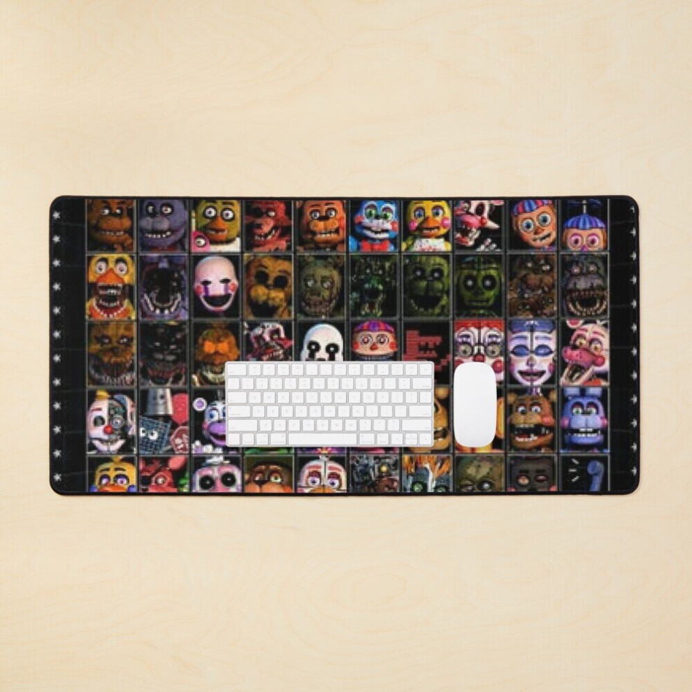 Desk Mat Fnaf Characters Large Gaming Mouse Pad 35X16 Inch 7802738319781