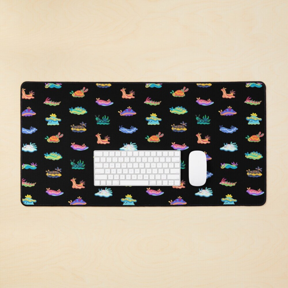Desk Mat Sea Slug - Large Gaming Mouse Pad 35X16 Inch Black 7802738345179
