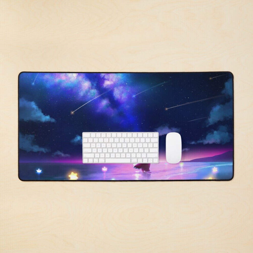 Desk Mat Shooting Star Large Gaming Mouse Pad 35X16 Inch 7802738311990