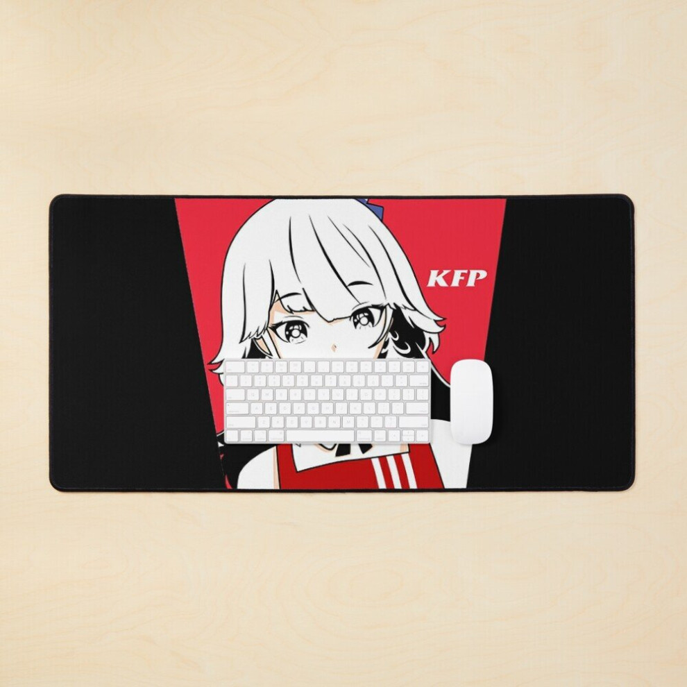 Desk Mat Hololive Hololive English Takanashi Kiara - Kiara Fried Phoenix Large Gaming Mouse Pad 35X16 Inch 7802738367058