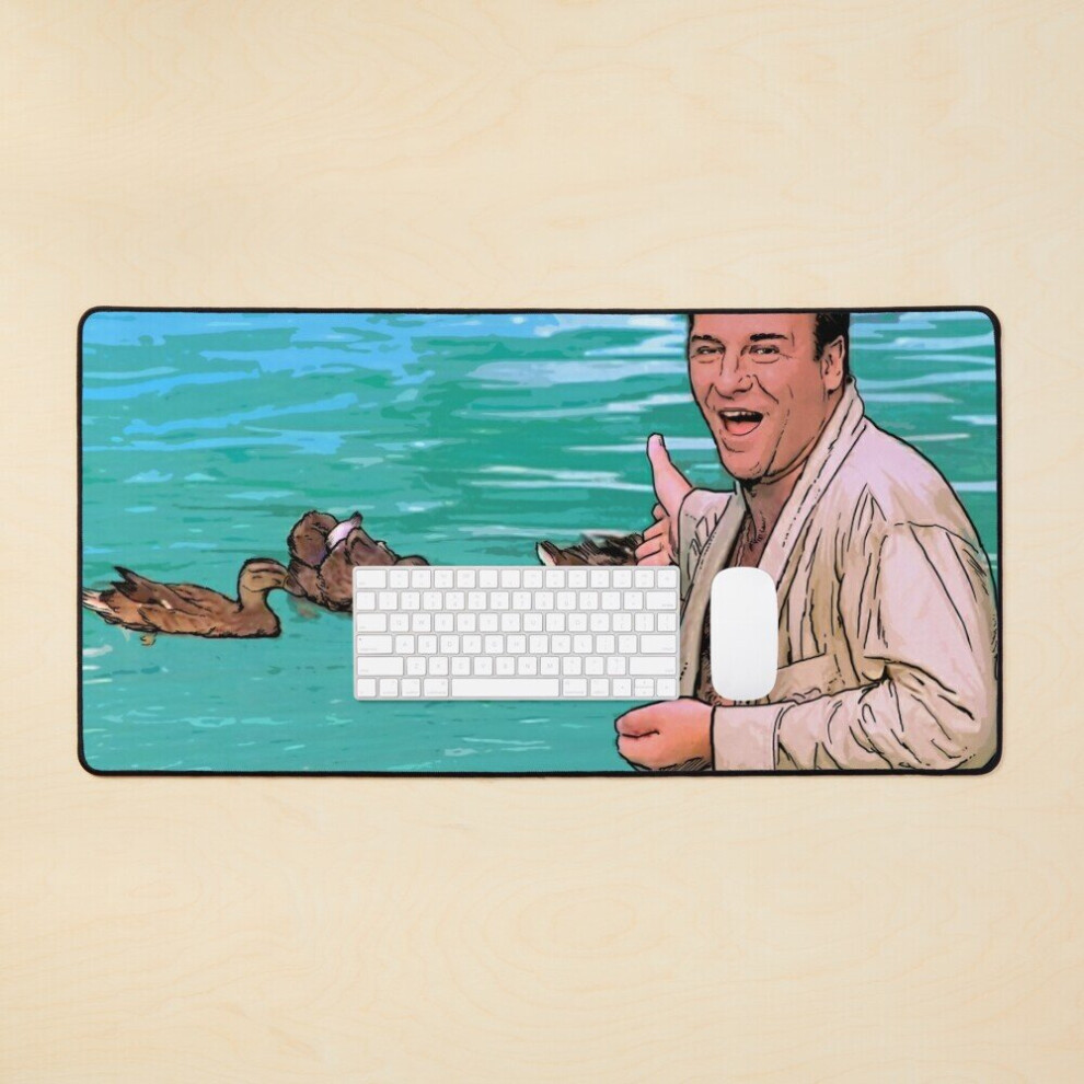 Desk Mat Tony Soprano And His Ducks Large Gaming Mouse Pad 35X16 Inch 7802738406801