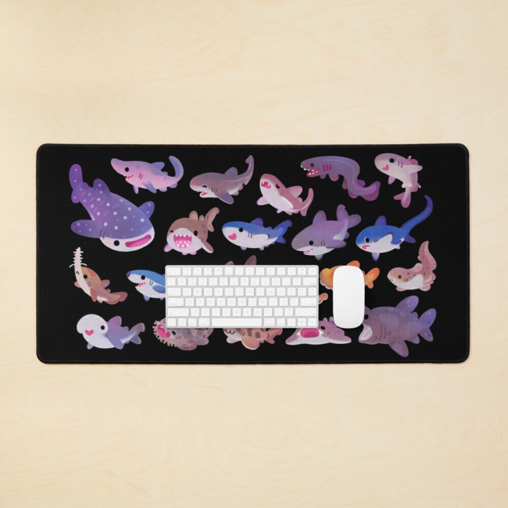 Desk Mat Shark Day Large Gaming Mouse Pad 35X16 Inch 7802738310566