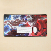 Desk Mat Goku and Jiren dragon Ball super Large Gaming Mouse Pad 35x16 inch