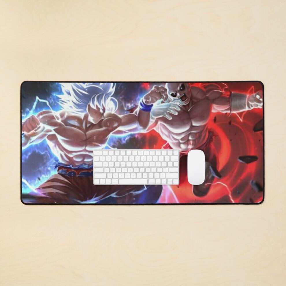 Bearlad Desk Mat Goku And Jiren Dragon Ball Super Large Gaming Mouse Pad 35X16 Inch