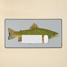 Desk Mat Brook Trout Large Gaming Mouse Pad 35x16 inch