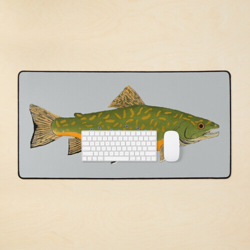Desk Mat Brook Trout Large Gaming Mouse Pad 35x16 inch