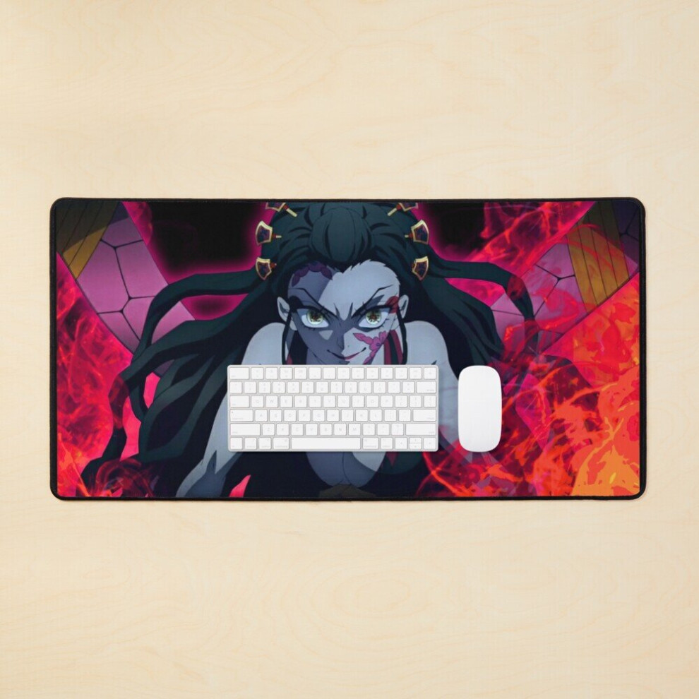 Desk Mat Daki - Demon Slayer Large Gaming Mouse Pad 35X16 Inch 7802738373202