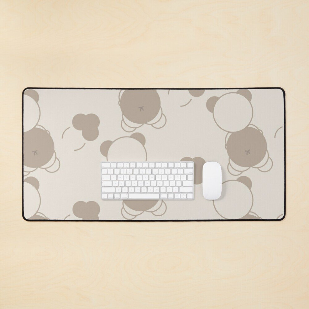 Desk Mat Inge Ratio Bear Farting Large Gaming Mouse Pad 35X16 Inch Golden 7802738388404