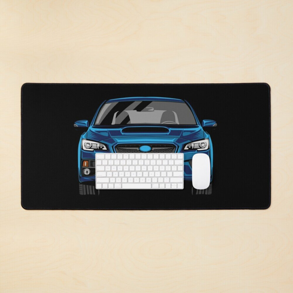 Desk Mat Wrx Sti Jdm Illustration Vector Art Large Gaming Mouse Pad 35X16 Inch 7802738374827
