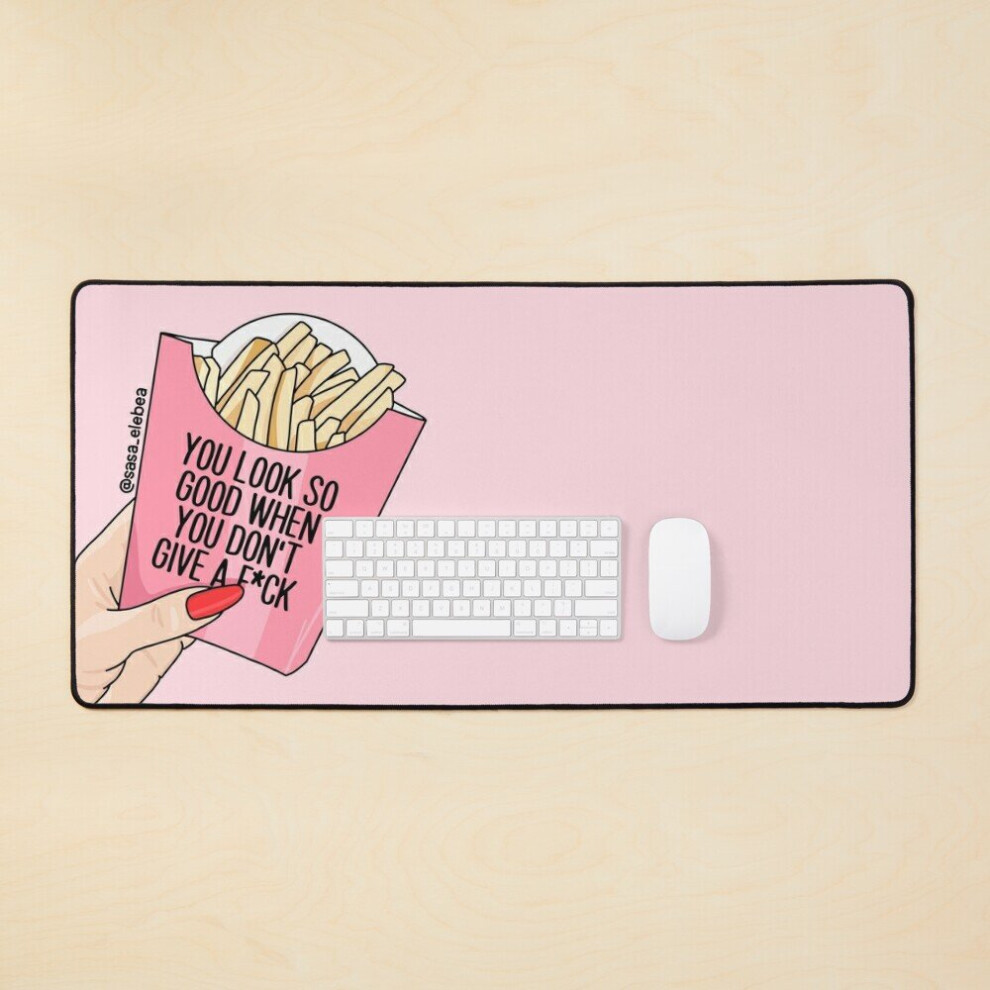 Desk Mat Look Good By Sasa Elebea Large Gaming Mouse Pad 35X16 Inch 7802738343915