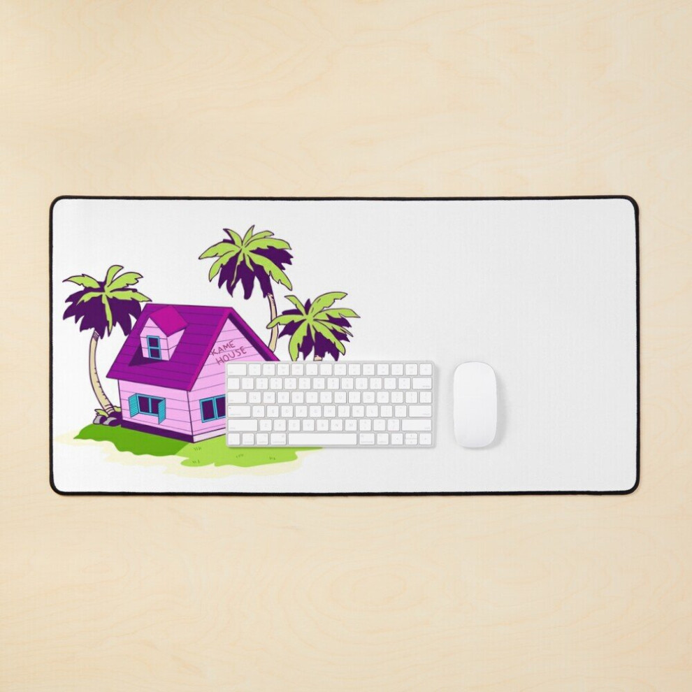 Desk Mat Kame House Island - Dragon Ball Large Gaming Mouse Pad 35X16 Inch 7802738373875