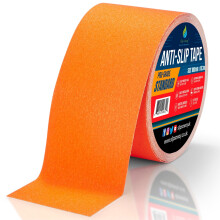 (ORANGE, 100mm x 18.m) Non/Anti Slip Tape Roll Pro Standard Grade -Indoor/Outdoor Use