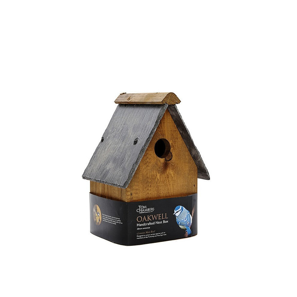 Tom Chambers Oakwell Nest Box Bird House With 28mm & 32mm Entrance