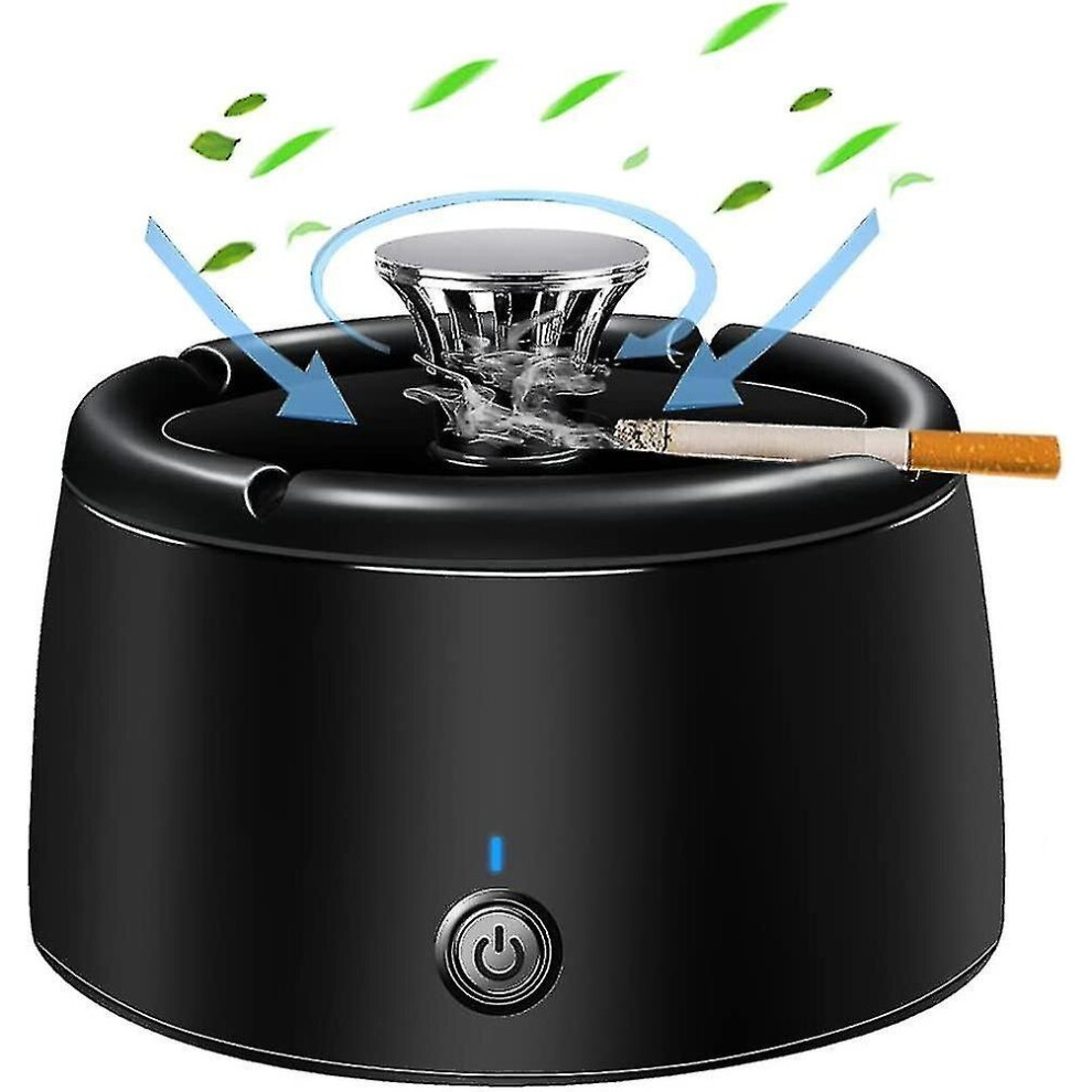 Smokeless Ashtray Air Purifier Ashtray Multifuntional 2 In 1 Home Ashtray Electronic Ashtray Usb Rechargeable Ash Tray With Filters For Home/office/ou